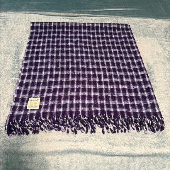 Vintage Faribo Woolen Mill Co Throw Blanket w/ fringe - Picture 3 of 11